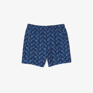Lacoste Erkek Çocuk Desenli Lacivert Mayo Şort