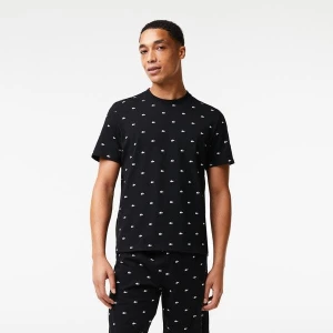 Lacoste Erkek Monogram Siyah Pijama Takımı