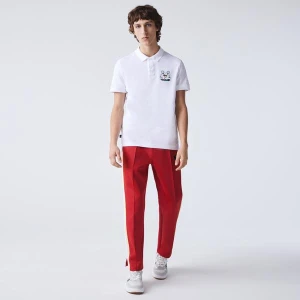 Lacoste Erkek Regular Fit Baskılı Beyaz Polo