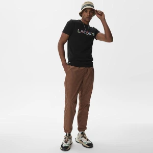 Lacoste Erkek Regular Fit Monogram Kahverengi Eşofman Altı