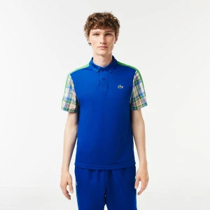 Lacoste  Erkek Regular Fit Renk Bloklu Mavi Polo