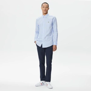 Lacoste Erkek Slim Fit Baskılı Lacivert Pantolon