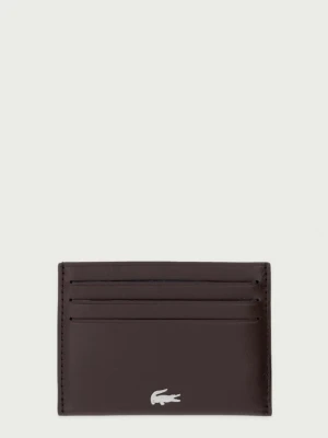 Lacoste etui na karty męskie skórzane brązowy