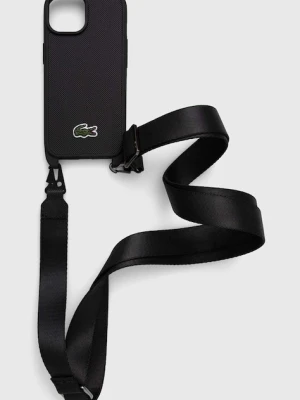 Lacoste etui na telefon iPhone 15 / 14 / 13 6.1" kolor czarny