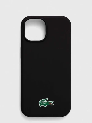 Lacoste etui na telefon iPhone 15 6.1 kolor czarny