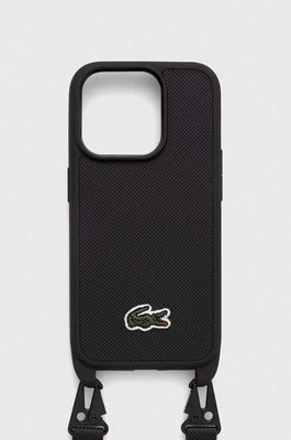 Lacoste etui na telefon iPhone 15 Pro 6.1" kolor czarny