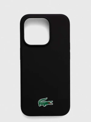 Lacoste etui na telefon iPhone 15 Pro 6,1 kolor czarny