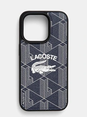 Lacoste etui na telefon iPhone 15 Pro 6.1 kolor granatowy LCHMP15LPIGV