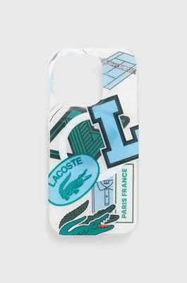 Lacoste etui na telefon iPhone 15 Pro 6.1" kolor niebieski