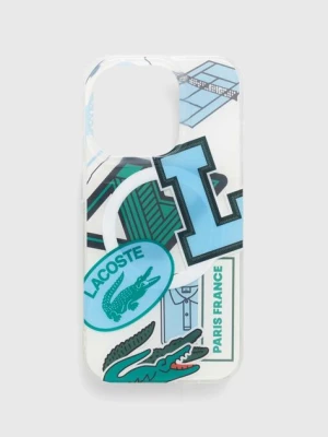 Lacoste etui na telefon iPhone 15 Pro 6.1" kolor niebieski