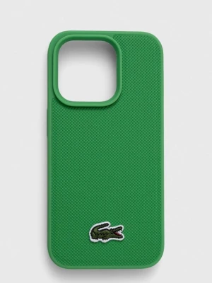 Lacoste etui na telefon iPhone 15 Pro 6.1 kolor zielony