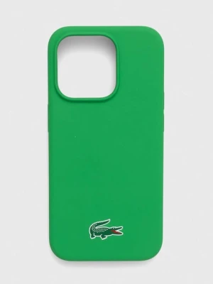 Lacoste etui na telefon iPhone 15 Pro 6,1 kolor zielony