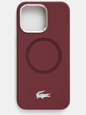 Lacoste etui na telefon iPhone 15 Pro Max 6.7 kolor bordowy LCHMP15XSMAR