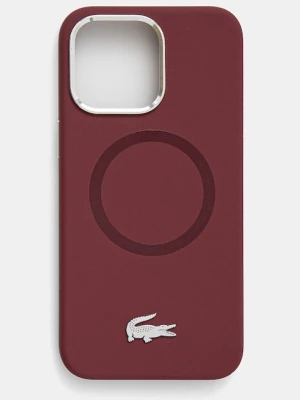 Lacoste etui na telefon iPhone 15 Pro Max 6.7 kolor bordowy LCHMP15XSMAR