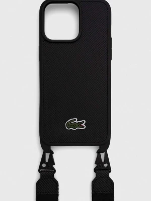 Lacoste etui na telefon iPhone 15 Pro Max 6.7" kolor czarny