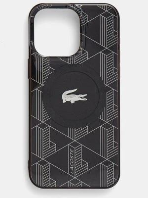 Lacoste etui na telefon iPhone 15 Pro Max 6.7 kolor czarny LCHMP15XUBSK