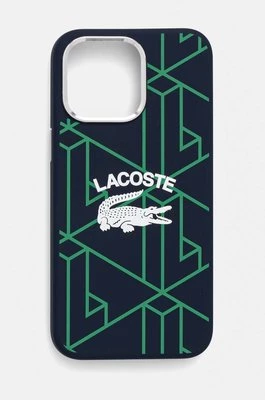 Lacoste etui na telefon iPhone 15 Pro Max 6.7 kolor granatowy LCHMP15XSBIV