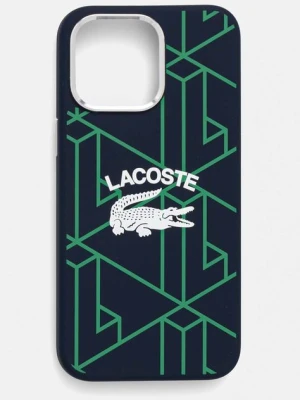 Lacoste etui na telefon iPhone 15 Pro Max 6.7 kolor granatowy LCHMP15XSBIV