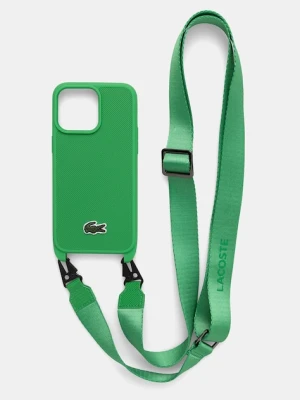 Lacoste etui na telefon iPhone 15 Pro Max 6.7" kolor zielony LCHCP15XSPVCN