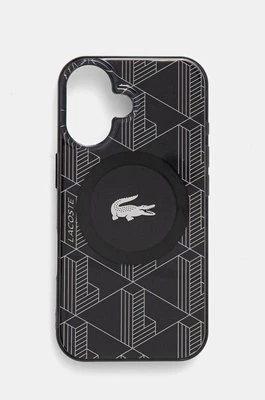 Lacoste etui na telefon iPhone 16 6.1 kolor czarny LCHMP16SUBSK