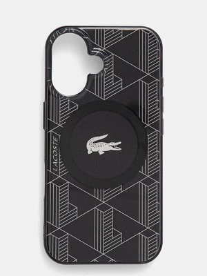 Lacoste etui na telefon iPhone 16 6.1 kolor czarny LCHMP16SUBSK