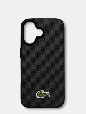 Lacoste etui na telefon iPhone 16 czarny