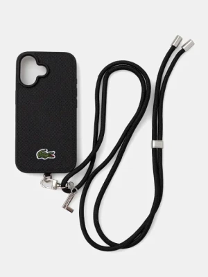 Lacoste etui na telefon iPhone 16 kolor czarny LCHMBCP16SPVCK