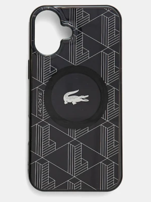 Lacoste etui na telefon iPhone 16 Plus 6.7 czarny