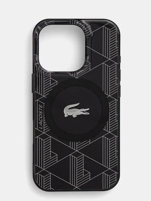 Lacoste etui na telefon iPhone 16 Pro 6.3 kolor czarny LCHMP16LUBSK