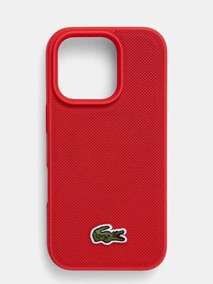 Lacoste etui na telefon iPhone 16 Pro 6.3 kolor czerwony LCHMP16LPVCR