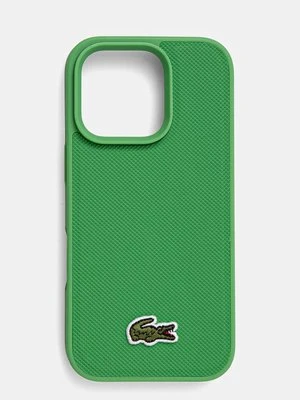 Lacoste etui na telefon iPhone 16 Pro 6.3 kolor zielony LCHMP16LPVCN