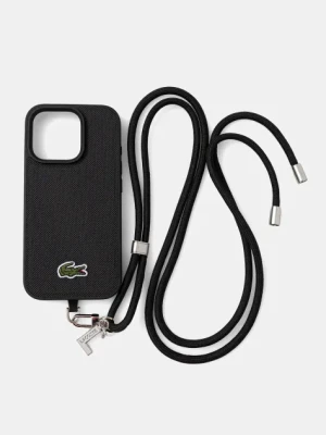 Lacoste etui na telefon iPhone 16 Pro kolor czarny LCHMBCP16LPVCK