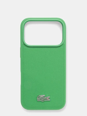 Lacoste etui na telefon iPhone 17 Pro kolor zielony LCHMP17LPLAN