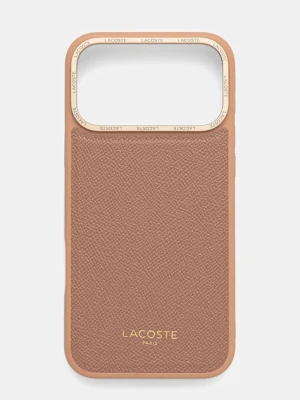 Lacoste etui na telefon iPhone 17 Pro Max kolor brązowy LCHMP17XPCEGP