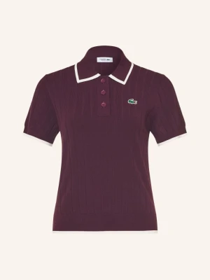 Lacoste Funkcyjna Koszulka Polo rot
