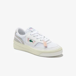 Lacoste G80 0120 1 Sfa Kadın Deri Beyaz - Açık Pembe Sneaker