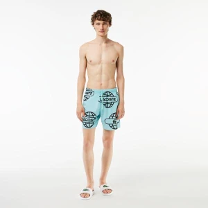 Lacoste  Globe Print Swimsuit