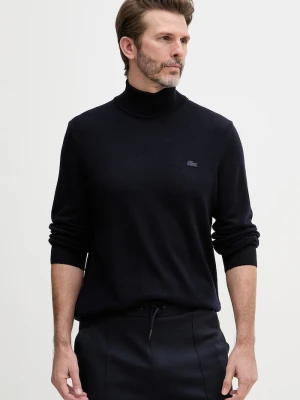 Lacoste golfowy męski wełniany granatowy