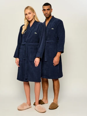 Lacoste HOME Szlafrok Llecroco | Relaxed fit granatowy
