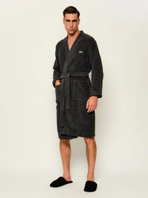 Lacoste HOME Szlafrok Llecroco | Relaxed fit szary