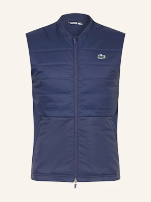Lacoste Hybrydowa Pikowana Kamizelka blau