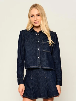 Lacoste Jeansowa koszula | Regular Fit granatowy