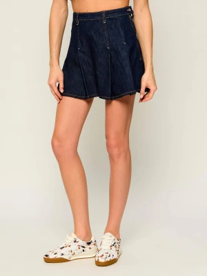 Lacoste Jeansowa spódnica granatowy