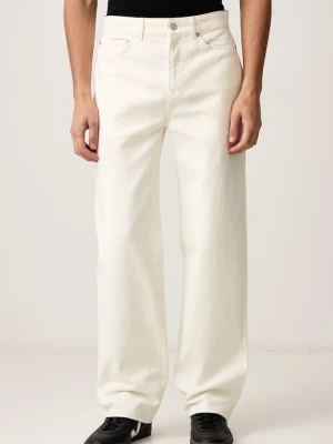 Lacoste jeansy straight męskie beżowy