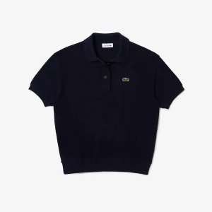 Lacoste Kadın Kısa Kollu Polo Yaka Lacivert Triko