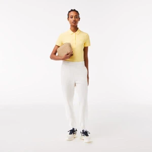 Lacoste Kadın Slim Fit Kısa Kollu Sarı Polo