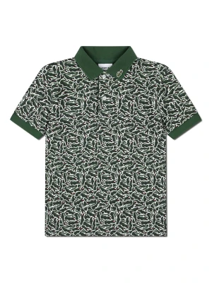 Lacoste Kids Koszulka polo w kolorze zielonym rozmiar: 164