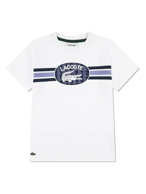 Lacoste Kids Koszulka w kolorze białym rozmiar: 128