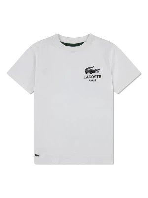 Lacoste Kids Koszulka w kolorze białym rozmiar: 128