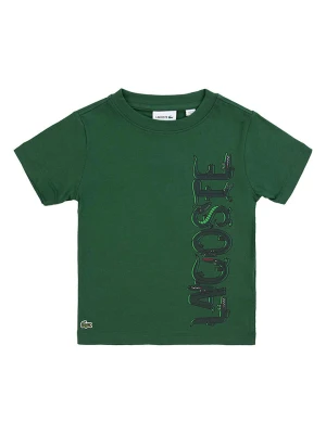 Lacoste Kids Koszulka w kolorze zielonym rozmiar: 122
